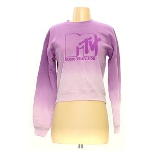 MTV Crop Top Sweatshirt XS NWOT